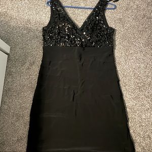 Black cocktail dress